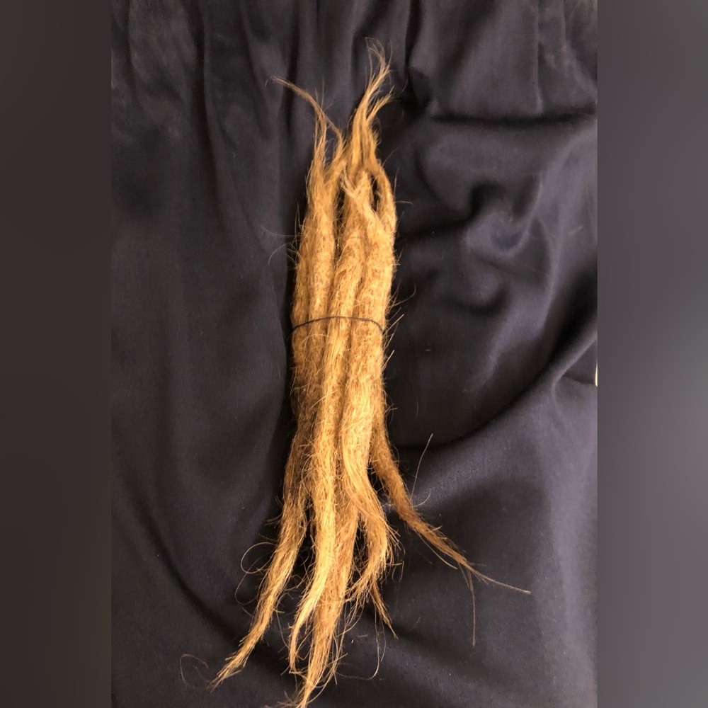Human Hair Dreadlock Extensions Brown Blonde Locs 6-8” Dreads 8 Total Pieces